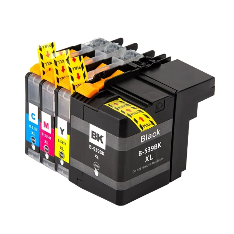 1set(kcmy)lc539xl Lc535xl Lc539 Lc535 Xl Ink Cartridge For Brother Dcp-j100 Dcp-j105 Mfc-j200 Dcp J100 J105 Mfc J200