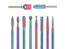 Juego de 10 brocas de diamante de 3/32" para uñas, Lalamoli (2,35 mm)