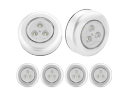 Luces Nocturnas Led, 6 Unidades, Autoadhesivas, Para Armarios Y Escaleras.