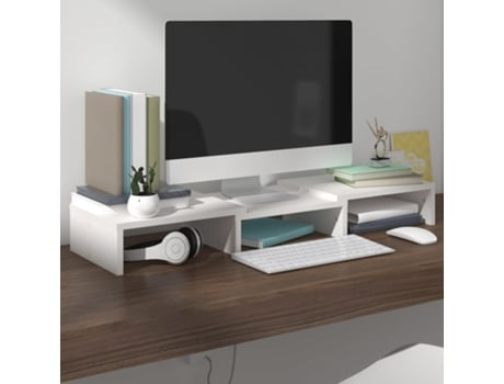 Soporte de monitor VIDAXL Blanco Madera (60x24x10.5 cm )