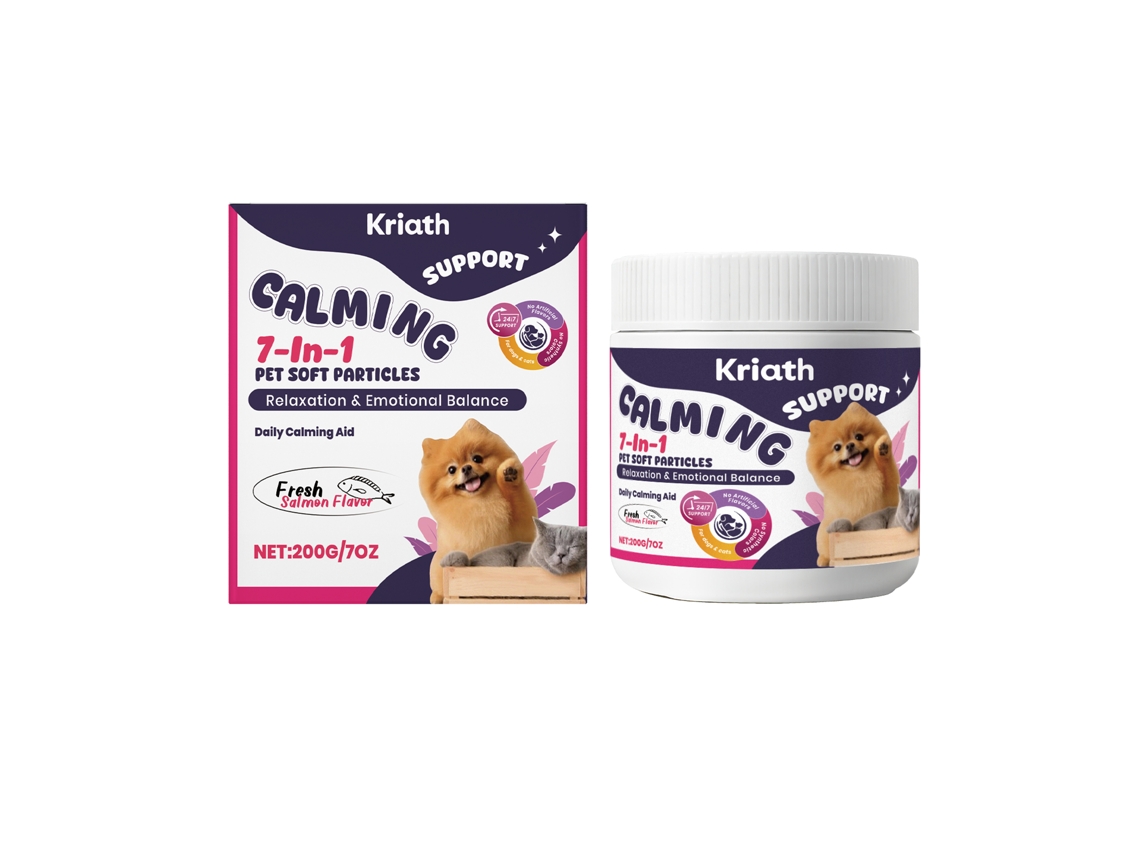 Gránulos suaves para calmar y apoyar a las mascotas.