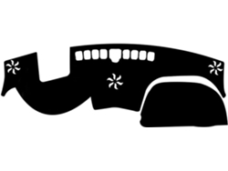 Alfombrilla Protectora De Gamuza Para El Salpicadero Del Hyundai Santa Fe 2019-2023 (negro/rojo, Con Pantalla