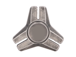 Rebe-giroscópio De Dedos De Metal Com Estrutura Triangular, Rolamento Estável, Brinquedo Anti-estresse Preto