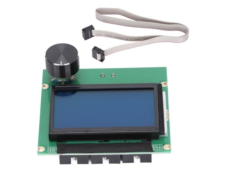 HURRISE Panel de control de impresora Pantalla de impresora 3D 12864 Pantalla Lcd Tablero de control Accesorios de impresora