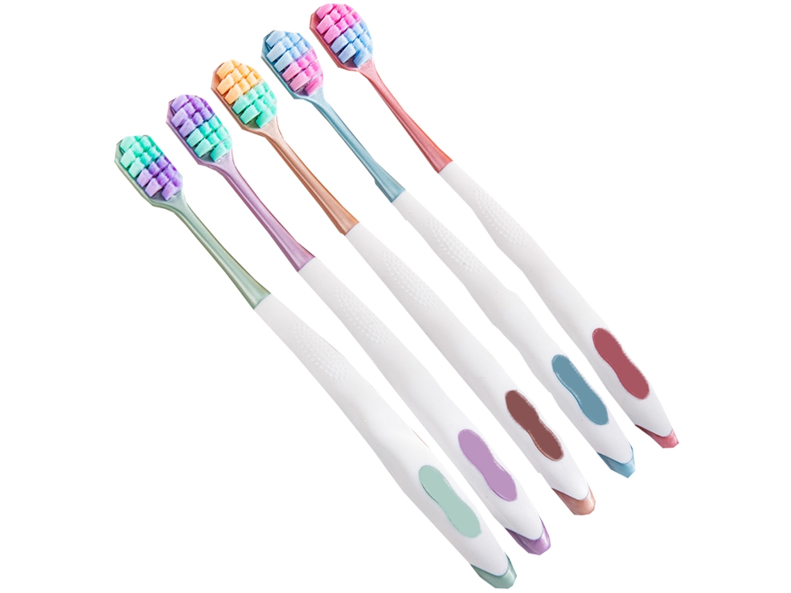 Cepillo De Dientes Reutilizable Y Duradero, Ideal Para La Salud Bucal, Con Cerdas Medianas, Cabezal Compacto Y Mango Ergonómico Para Un Cepillado Cómo