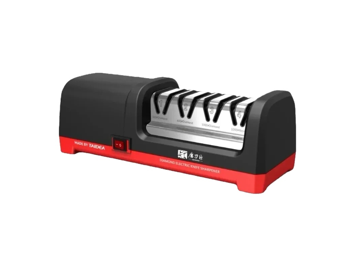 Afilador de cuchillos eléctrico de diamante, afilado de 4 etapas, velocidad de rotación de 2800 rpm, Taidea OEM