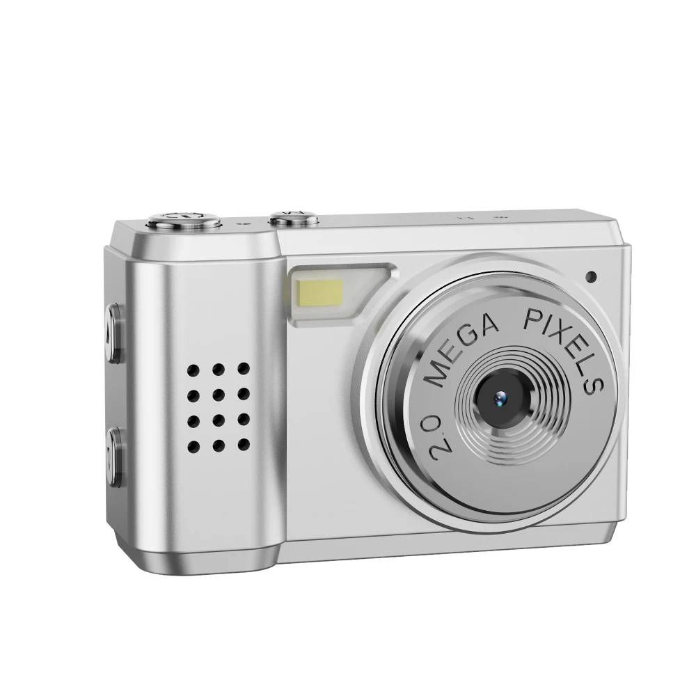 (plata-16gb) Mini Cámara Con Pantalla, Sensor Cmos, Grabación De Video Hd 1080p.