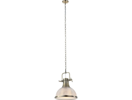 Lámpara de Techo SULION Vintage Campana Ópala (60W - Metal)