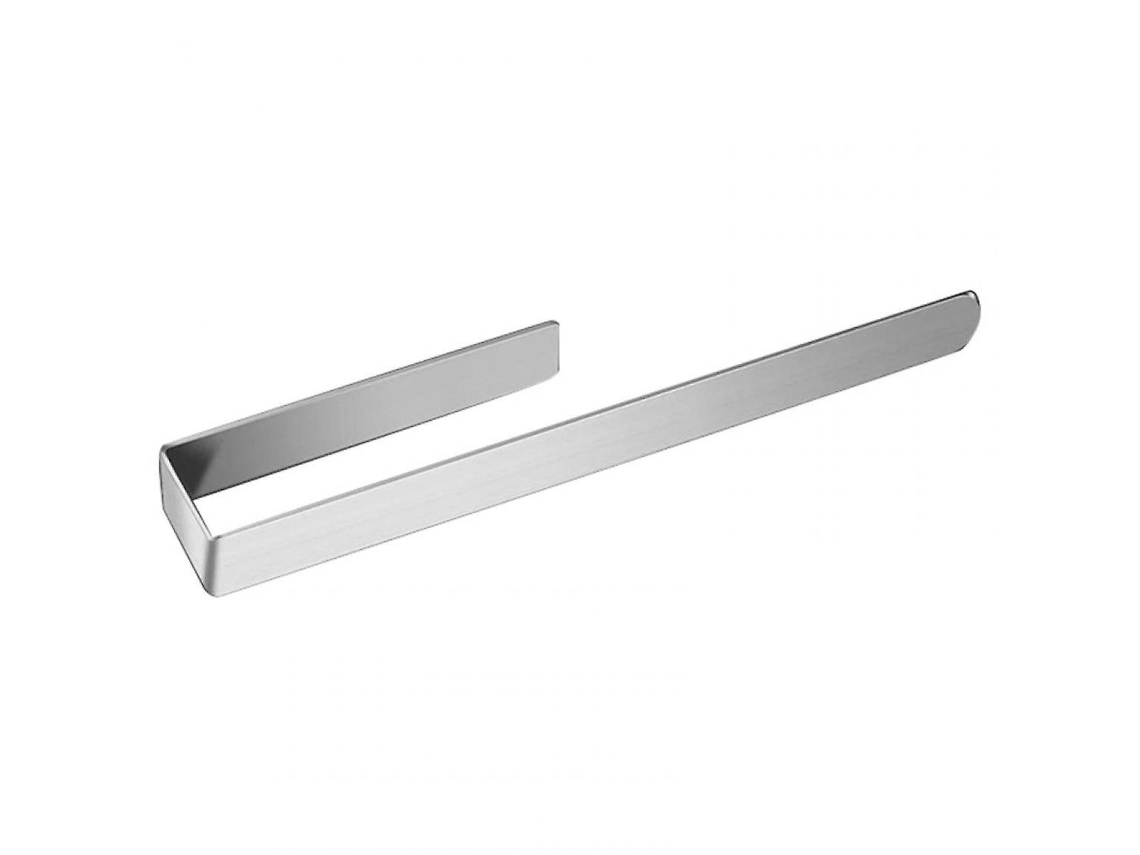 Toallero de pared para baño, autoadhesivo, sin burbujas (plateado)