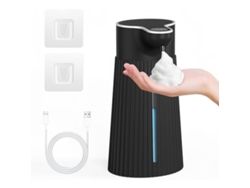 Dispensador De Sabão Elétrico Com Sensor De 400 Ml. Design Montado Na Parede Com Ajuste De Duas Velocidades. Ipx6 À Prova D'água.