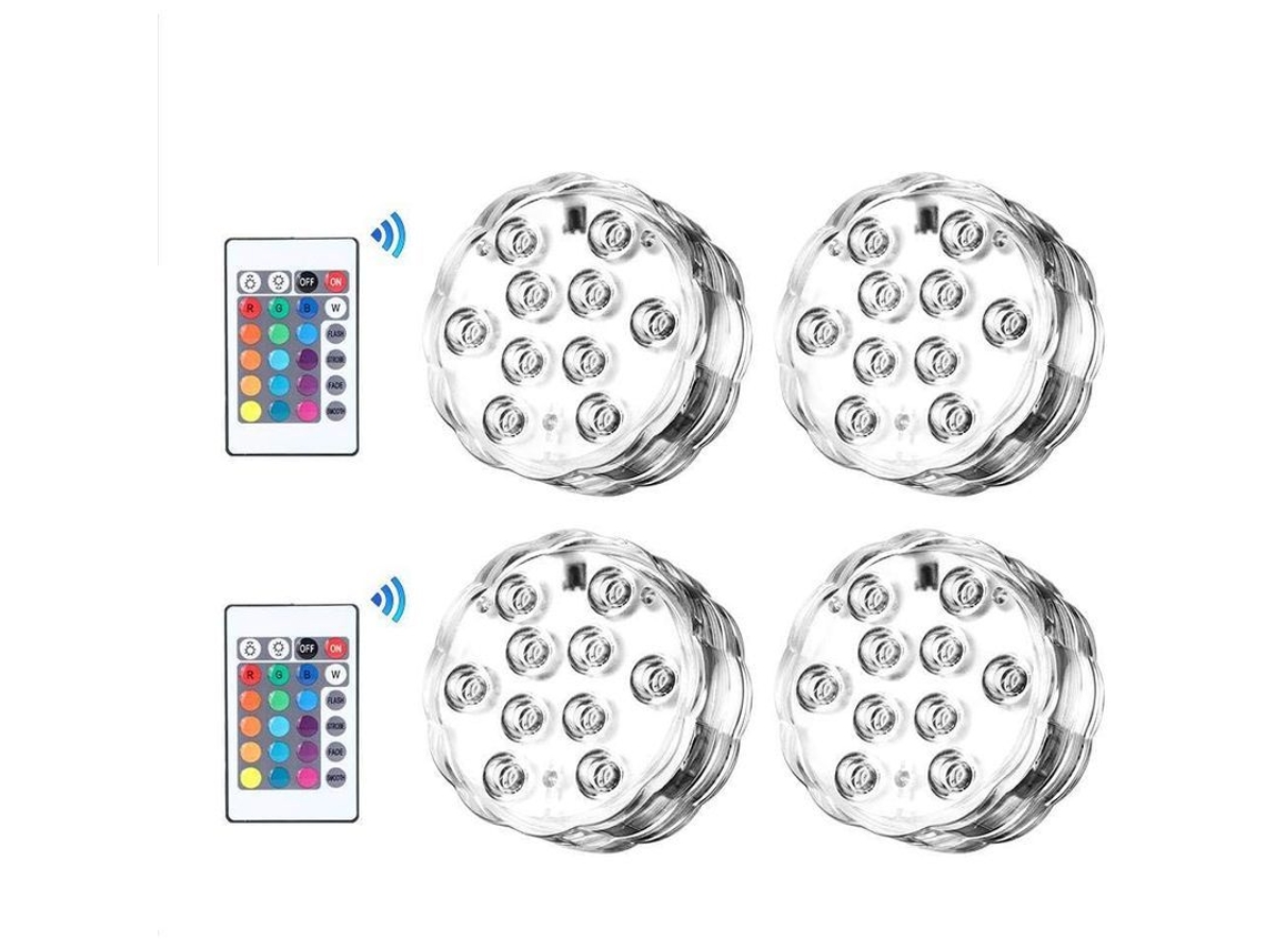 2026-luz Led Sumergible Rgb Impermeable Ip68 Con Control Remoto Para Piscina Y Decoración