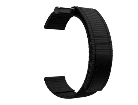 Pulseira de relógio de 22 mm para Garmin Fenix 5/6/7 Forerunner Approach Nylon Negro INF