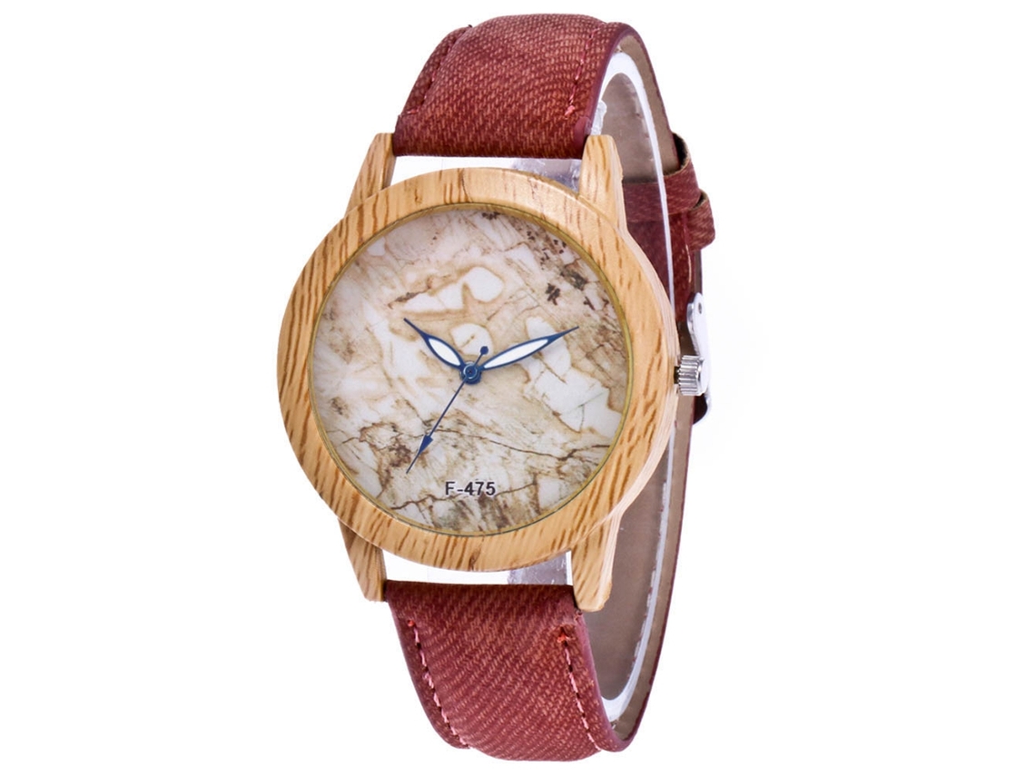 Reloj De Pulsera Zhoulianfa Para Mujer, Ideal Para Estudiantes, Con Movimiento De Cuarzo Marrón.