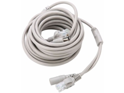 Cable De Videovigilancia De Red De 5 M Con Cable De Alimentación Integrado Y Conector De Alimentación Cc De 2,1 Mm Para Cámaras Ip Y Nvr.