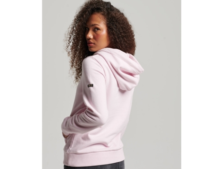 Sudadera con Capucha Vintage de Mujer SUPERDRY Logo Narrative Rosa (2XS)