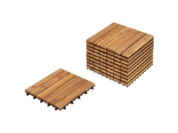 Pavimentos para exterior Accettura Madera de acacia natural certificada
