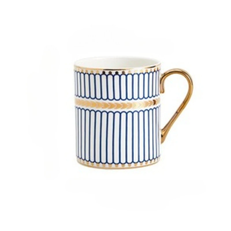 (estilo A 350 Ml) Taza De Café/oficina De Cerámica Dorada Pintada A Mano De Lujo
