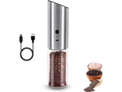 Molinillo de pimienta y sal eléctrico Rosewell, recargable por USB, gran capacidad 170 ml