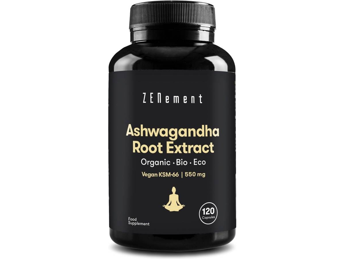 Complemento Alimentar ZENEMENT Extracto de Raíz de Ashwagandha ECO (120 Cápsulas)
