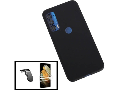 Kit Funda, Protector de Pantalla y Soporte Magnético Motorola Edge (2021) PHONECARE 7035