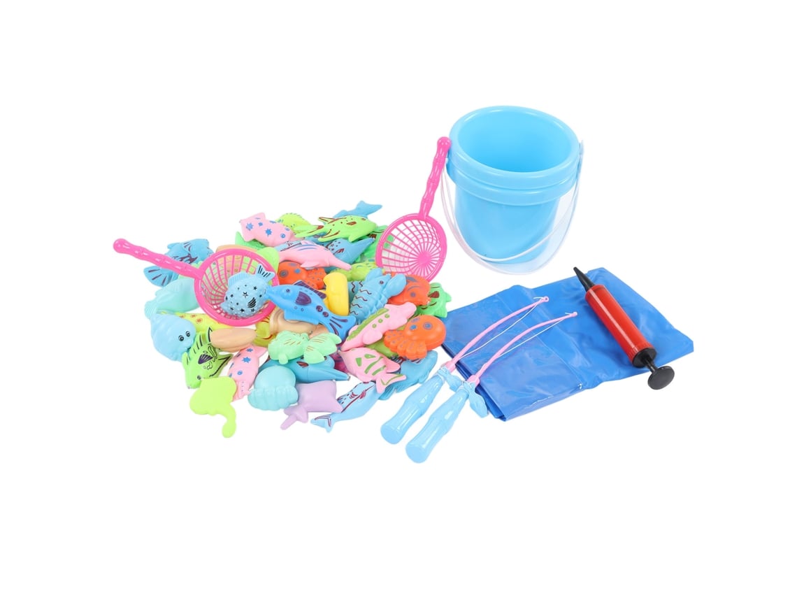 Juguete De Pesca Magnético Para Niños Con Piscina Inflable, Mesa De Agua, Juego Para Interiores Y Exteriores.