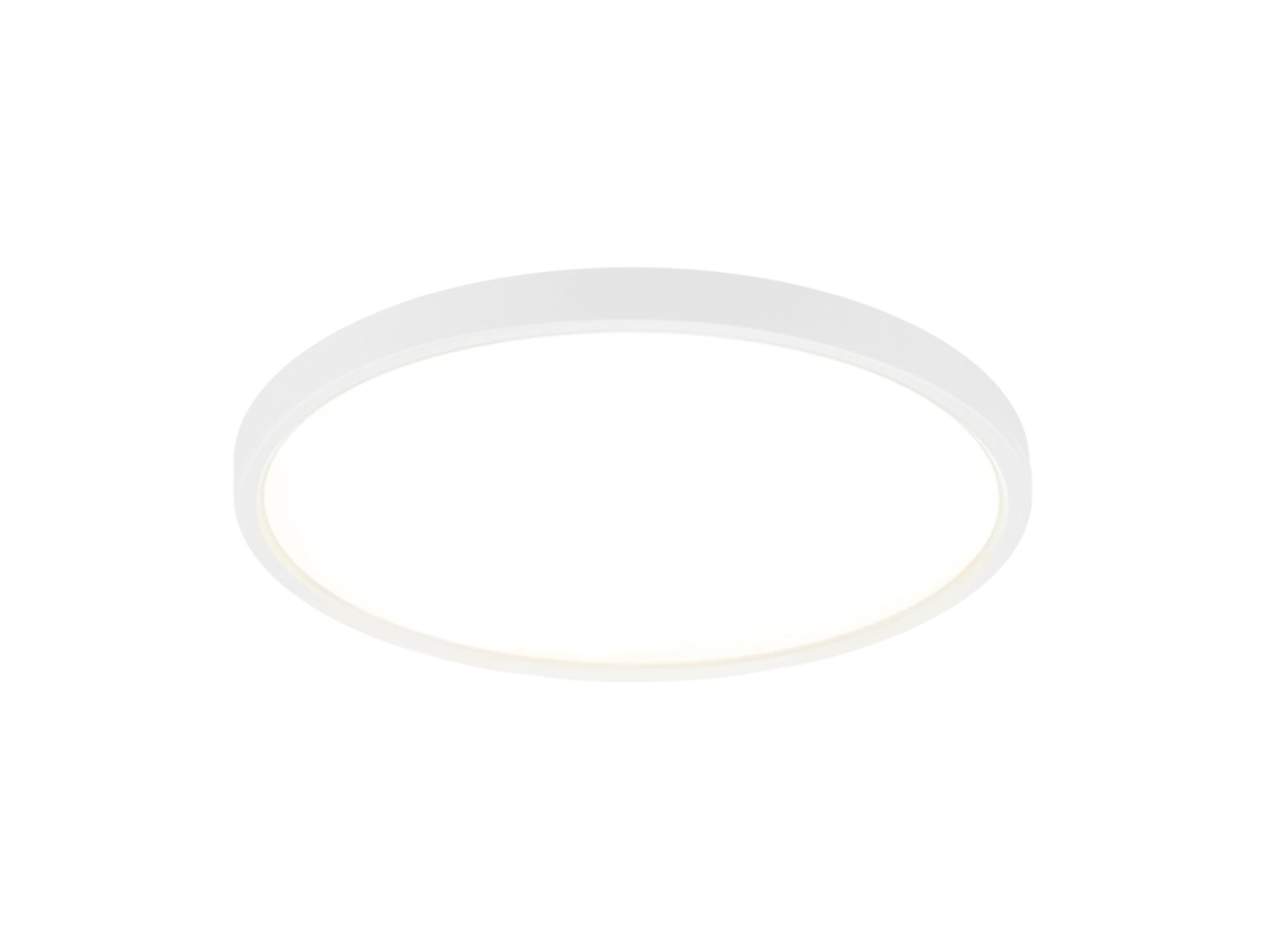 Luz de Techo Led 24W 4000K 30Cm Diámetro Dormitorio Lámpara Redonda Blanca Plana Cocina Baño para Baño Pasillo NETTLIFE