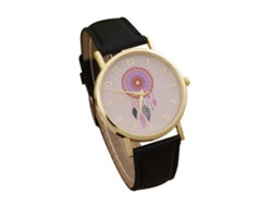 Reloj De Pulsera De Cuarzo Para Mujer, Informal Y A La Moda, De Piel Sintética - Negro