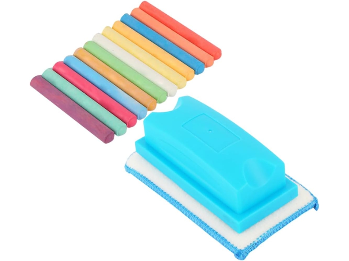 Borrador De Pizarra, Tiza Soluble En Agua, Kit De Limpieza Sin Polvo Para Profesores