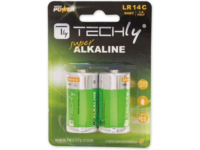 Pilas TECHLY LR14 C 1.5V