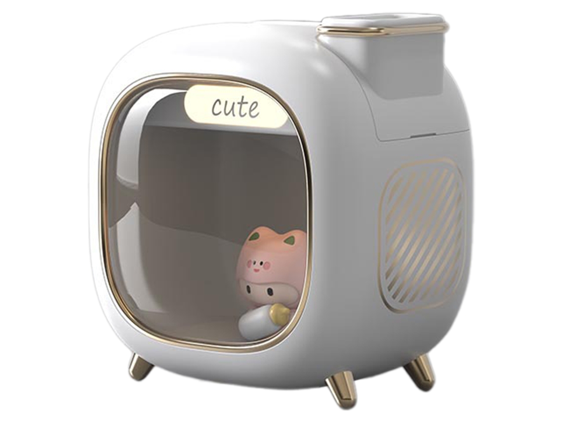 Humidificador Digitallab Mini Cartoon, compatible con aromaterapia, recargable (blanco)