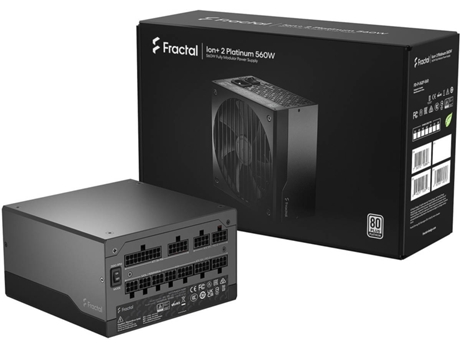 Fuente de Alimentación FRACTAL DESIGN Ion+ 2 (Modular - 560 W - 80 PLUS Platinum)