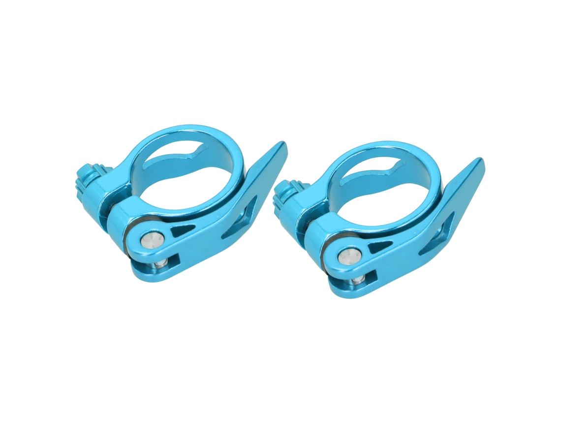 2 Piezas De Barra Transversal De Tija De Sillín De Liberación Rápida De 34,9 Mm Para Bicicletas De Montaña Y Carretera, Acero Y Aluminio, Azul