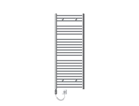 Radiador eléctrico de baño con elemento calefactor 1200W 600x1500 mm Cromo recto con conexión lateral LUXEBATH