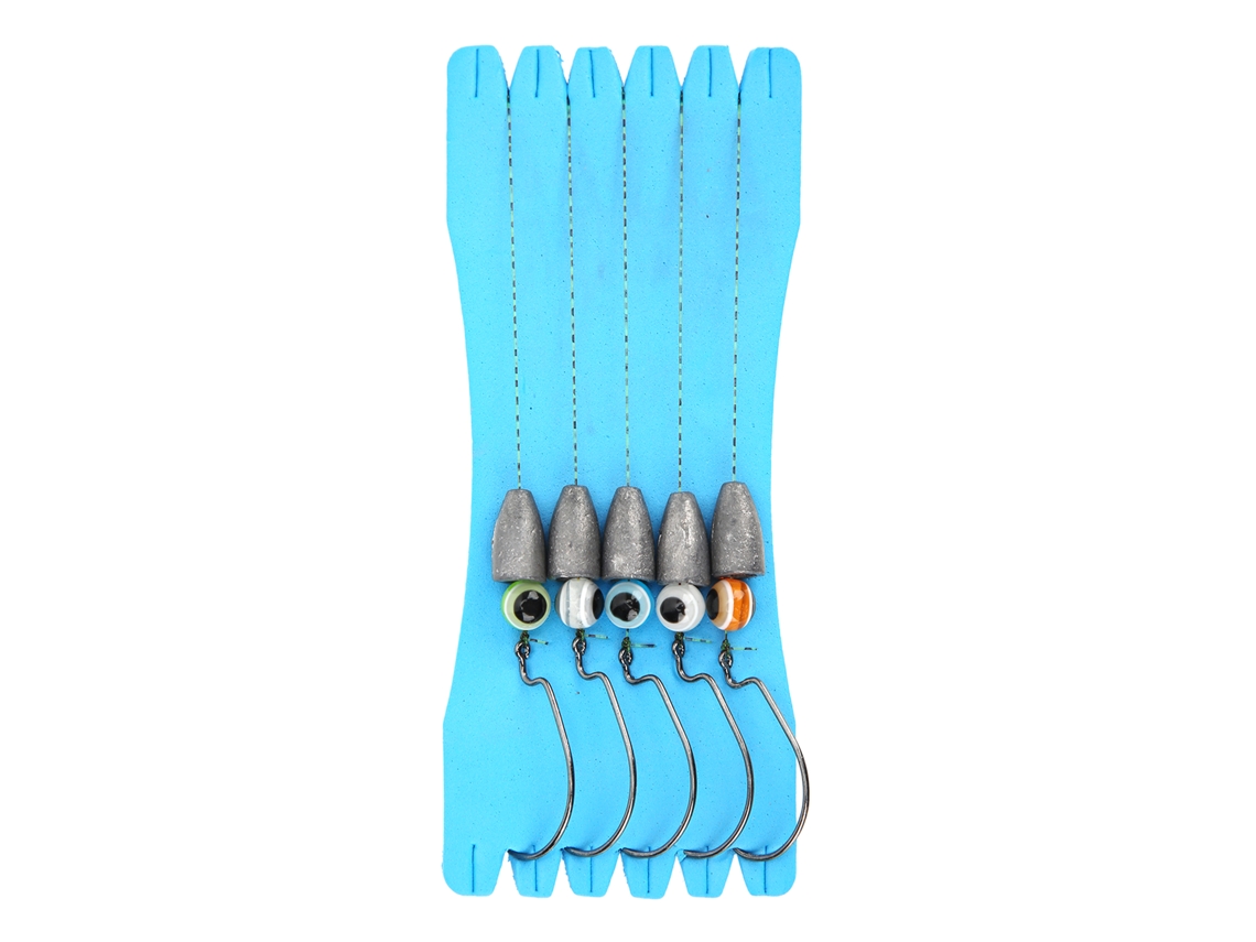 Anzuelos Para Pesca Tipo Jig Con Línea De Nailon Y Ojos 3d, De Acero Inoxidable, Para Agua Dulce, Agua Salada, Lubina, Trucha Y Tipo De Pez Crappie.