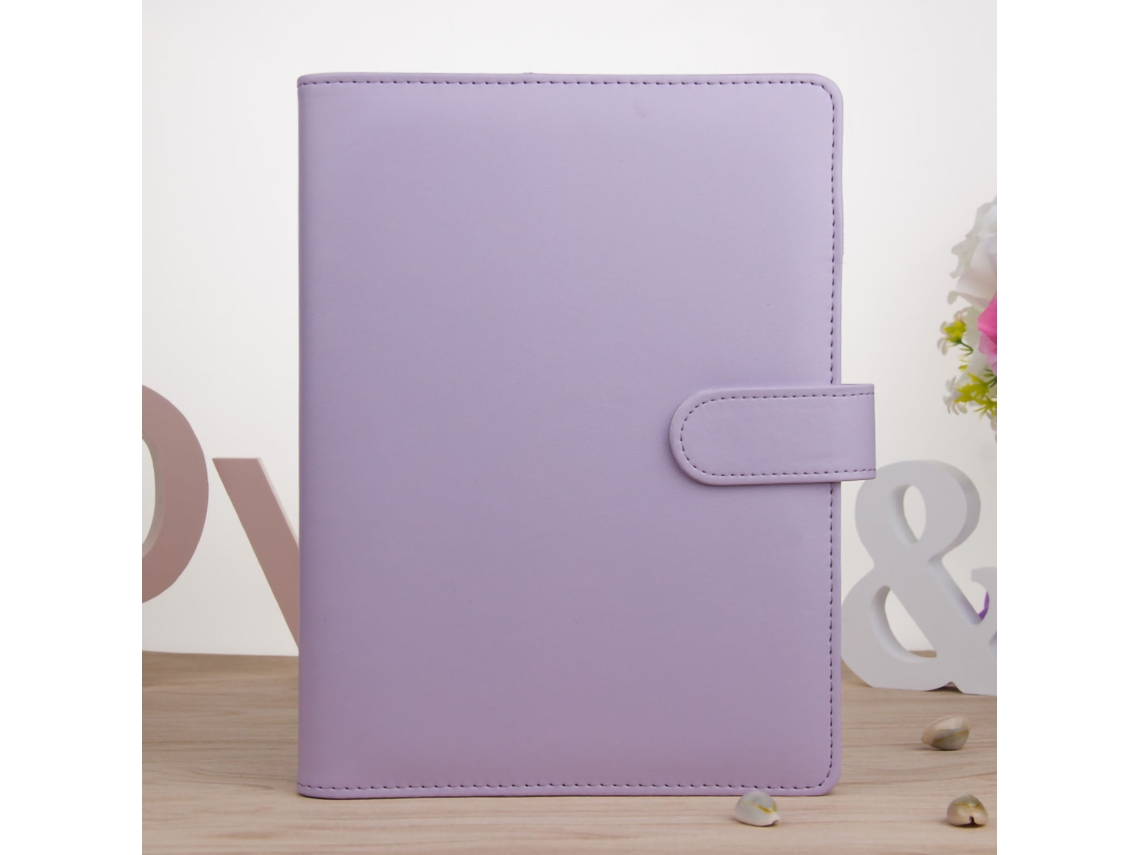 Cuaderno A5 Color Morado Macaron, Encuadernación De Lámina Suelta, Papel Grueso, Regalo Para Niños Y Niñas.