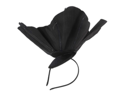 Sombrero De Fiesta Con Flor Grande Para Mujer Diseño Elegante Negro 35x35x26cm 45,00x45,00x26,00cm Negro