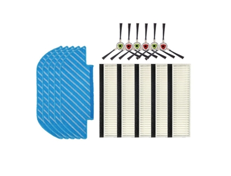 Escova lateral hepa filtro pano robô para ecovacs dk35 dk33 dk45 dk36