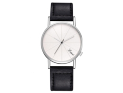 Reloj De Pulsera Empresarial Para Hombres Lvpai De Cuarzo Con Correa De Pu (correa Negra Dial Blanco)