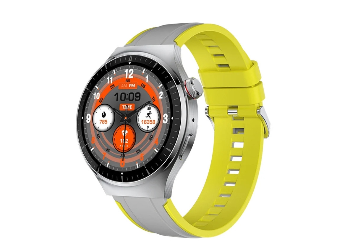 Reloj inteligente con llamadas Bluetooth, 256 MB de memoria y reproducción de música, amarillo Bestvite