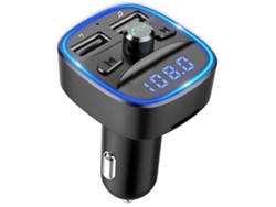 Kit De Adaptador De Viva-voz Transmissor Fm Rádio De Carro Sem Fio Chamada Dupla Bluetooth Azul (100 Unidades). Adaptador/hub Efic