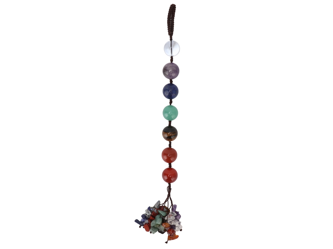 Colgante de cristal Baok de los 7 chakras para decoración de coche y hogar, yoga y meditación.