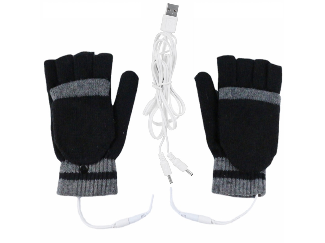2026-guantes Calientados Por Usb Para Hombres Y Mujeres, Invierno Cálido, Diseño Lavable, Mitad/mano Completa, Sin Dedos