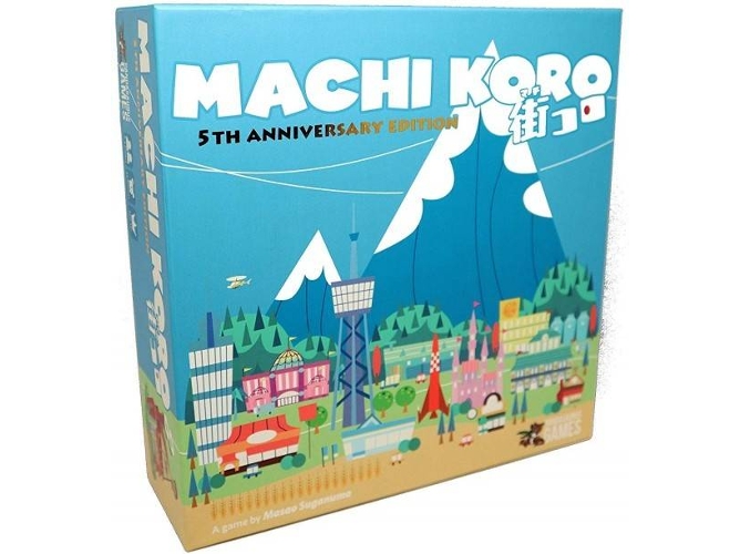 Juego de Mesa PANDASAURUS GAMES Machi Koro 5th Anniversary Edition (Inglés - Edad Mínima: 8)