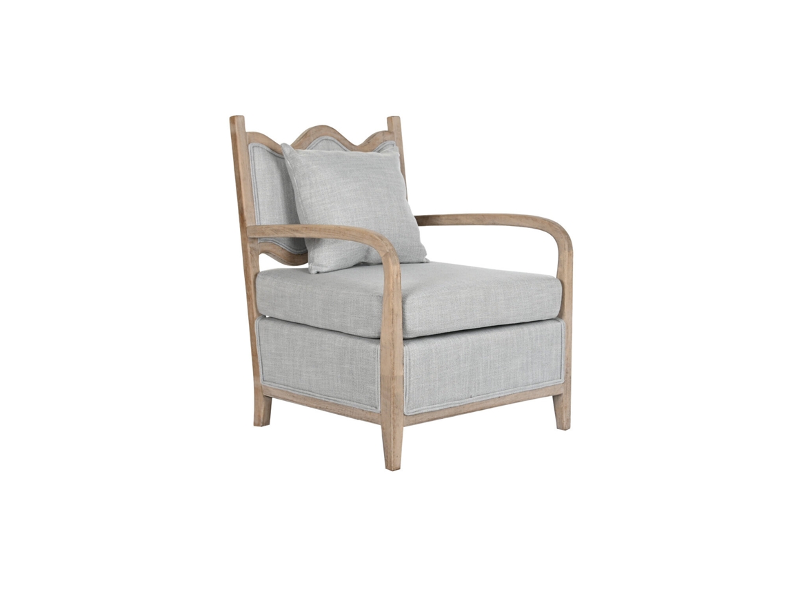 Sillon Abeto Poliester Gris Claro 70x73x88cm