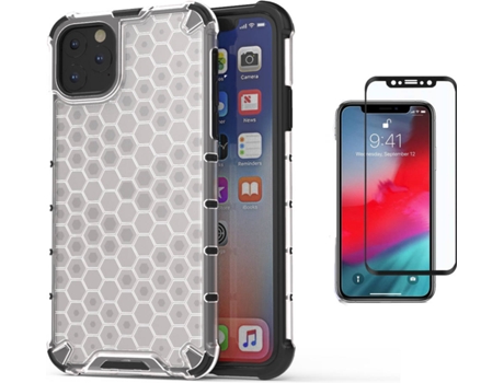 Kit Carcasa y Protector iPhone 11 Pro Max Full Cover Rumble