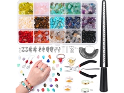 Kit Para Crear Joyas Con Piedras Preciosas, Piedras De Cristal Para Hacer Joyas, Alicates Y Herramientas Para Joyería, Pulseras Para Niñas, Joyería Pa