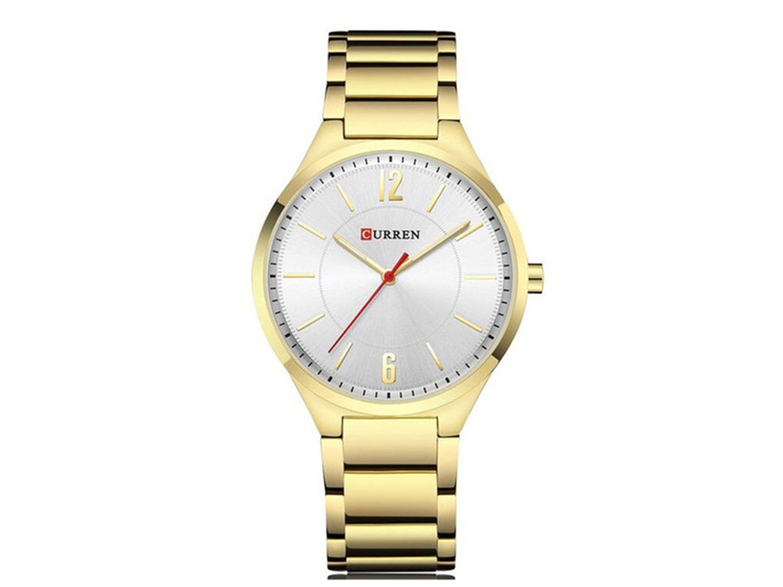 Reloj De Pulsera De Cuarzo Para Hombre, Sencillo Y Elegante, De Aleación, Estilo Casual De Negocios.