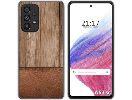 Carcasa para Samsung Galaxy A53 5G TUMUNDOSMARTPHONE Dibujos Madera 09 Multicolor