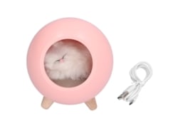 2026-lámpara De Noche Led Gatito Cute Con Toque Regulable Recargable Por Cable Usb Casa Gatito Para Dormitorio