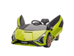 Coche Eléctrico Para Niños De +3 Años Lamborghini Sian De Batería 12v Con Mando A Distancia Apertura De Puerta Música Mp3 Usb Y Faros 3-5 Km/h